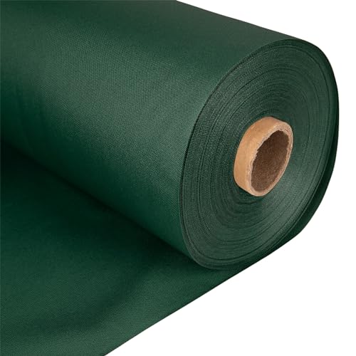 Waterproof Canvas Fabric 7Oz Heavy Duty Thick Outdoor Cover Material 150cm Wide (Bottle Green, Per Metre)