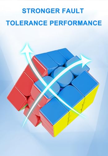 Image of CFMOUR 3x3 Speed Cube Set - Stickerless Magic Cubes 3x3x3 Bundle, 4Pack | Fast Turning, Birthday Party Easter Valentines Day Gifts, Puzzle Game Brain Toy for Kids and Adult