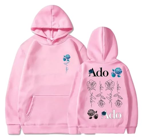 Ado Wish Tour Merch Hoodie Imprimé 2D Manches Longues Casual Loose Sweatshirt Pull À Capuche (Color : 3, Size : XL)