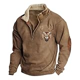 2026 Jersey de hombre de manga larga con forro polar retro, cálido, suave y cómodo para el invierno, sudadera informal de manga larga con cuello redondo para uso diario, ropa de calle al aire libre