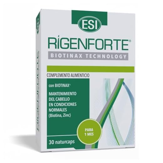 ESI Rigenforte Cápsulas – Con Biotinax® y Aminoácidos Azufrados – Zinc, Selenio, Vitaminas B5, B6 y Biotina – Sin Gluten, Sin Lactosa – Complemento alimenticio para Cabello y Uñas – 30 Cápsulas