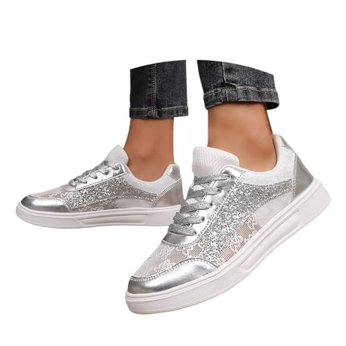 Chaussures de course femme légères en dentelle brodée pour le sport et loisirs