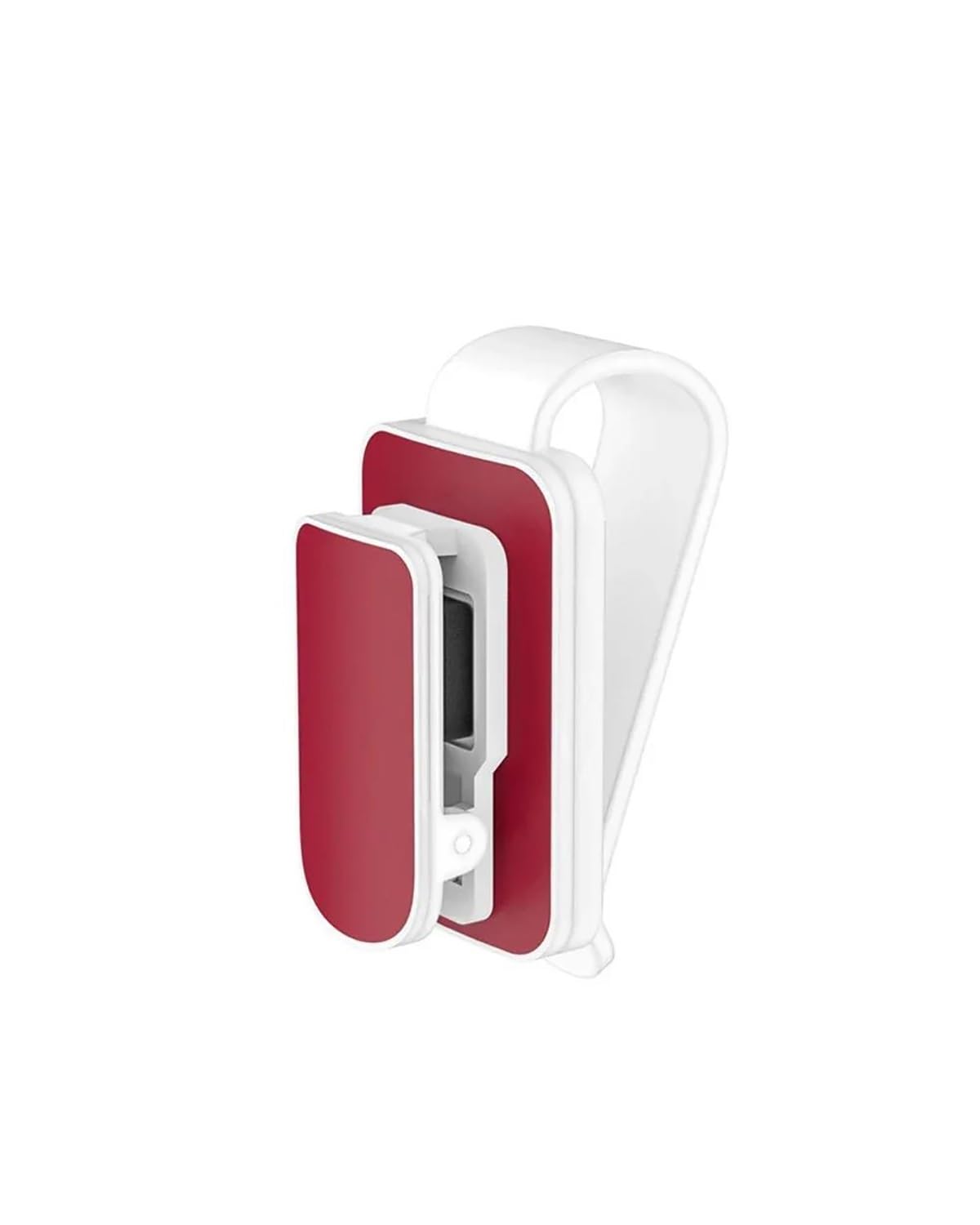 Portaocchiali da Sole 1 pz Supporto Universale per Occhiali da Sole per Auto Supporto per Occhiali da Vista per Visiera Parasole Biglietto per Occhiali Clip di Fissaggio Accessori (Nero-Rosso)