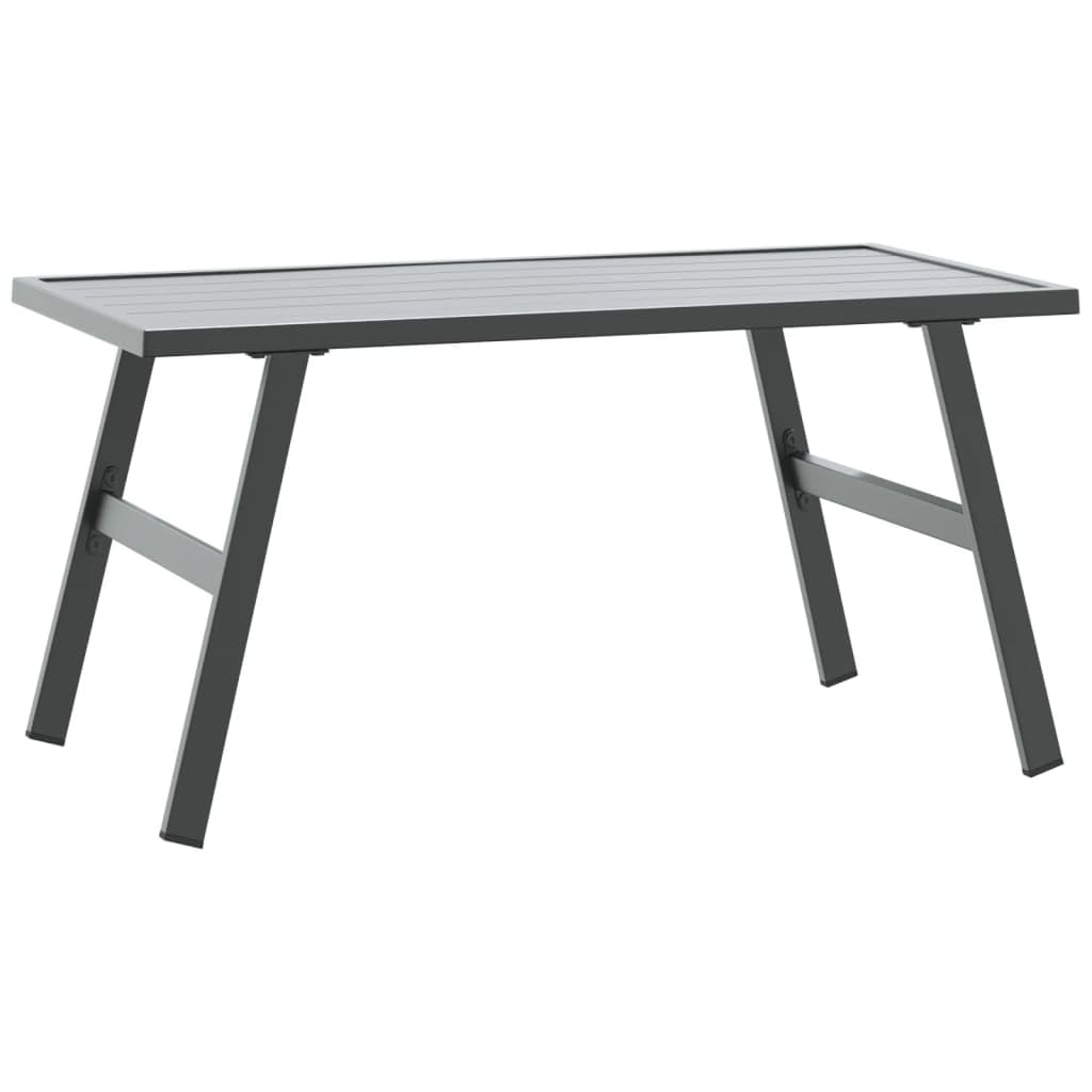 Stoły ogrodowe na zewnątrz - stolik kawowy ogrodowy czarny 90x45x35 cm stal malowana proszkowo