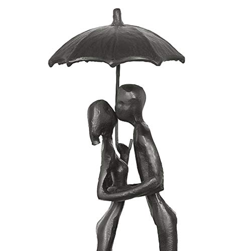 Dreamseden Affectionate Couple Art Iron Sculpture, Passionate Love Statue Romantic Metal Ornament Figurine Home & Office Decoration (Style 1) #TOP6