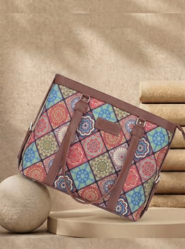 Image of Stylish Tote Bags for Office Use | Laptop Bag 15.6 inch | Purse for Women | Vegan Leather Handbag | Daily & Travel Use |