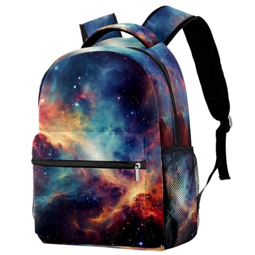 Sac à dos de voyage multicolore avec porte-bouteille pour enfants