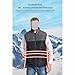 LIUHD Heated Vest,Windproof Electric Heating Jacket Sleeveless Sports Jacket 21 Areas Heating Top Winter Clothing,Black,5XL(Bust:130CM)