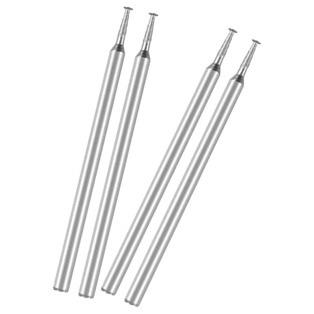 Littimoon 50 Pcs T Shape Burr, Includes 25 Pcs 1.2mm T Burr and 25 Pcs 1.5mm T Burr