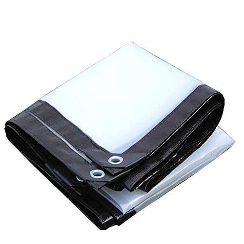 QI-CHE-YI Heavy duty tarp Greenhouse Plastic Cloth Transparent Shed Film Agricultural Insulation Special Plus Film Culture Antifreeze Tarpaulin Meaty And Rainproof,1mX1m