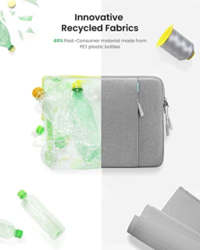 Tomtoc 360° Protective Laptop Sleeve For 15.6 Inch Acer Aspire 5/Nitro 5, Lenovo Ideapad L3, Hp Pavilion/Envy, Dell Inspiron 16, Asus Chromebook/Vivobook, Water-Resistant Notebook Accessory Bag Case #TOP3