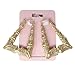 2-Inch Gold Plated Triangular Bamboo Hoop Earrings – 80s & 90s Inspired Door Knocker Style – Lightweight Retro Jewelry for Hip Hop Party – Made in Korea