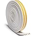 Door Seal Weather Strip, Window Anti-Collision Self Adhesive Rubber Foam Seal Strip Soundproofing Weatherstrip Waterproof Seal, White
