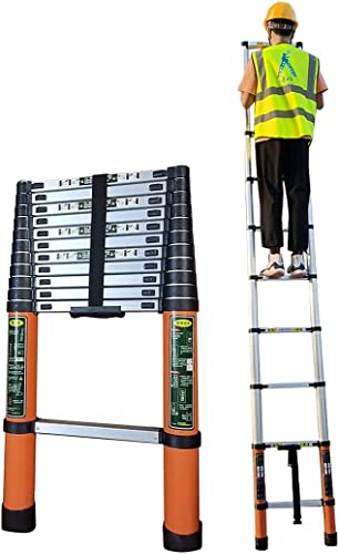 Telescoping Ladder For 6.2M/ 5M/ 4.1M/ 3.8M/ 3.2M/ 2.6M Rooftop Tent, Aluminum Extension Telescopic Ladders For Loft Rv Attic Outdoor Use, Load 150Kg (Size : 6.2M/20Ft) #TOP26