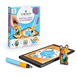 Edurino Starterset Mika Erstes Lesen & Schreiben ab 4 Jahren inkl. Eingabestift I Innovatives und digitales Lernspiel I Spielerisches Lernen von Schreibmotorik, Silben & Buchstaben