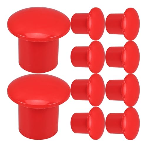 Tapas de varilla protectoras de plástico para evitar daños en extremos de varillas en obra
