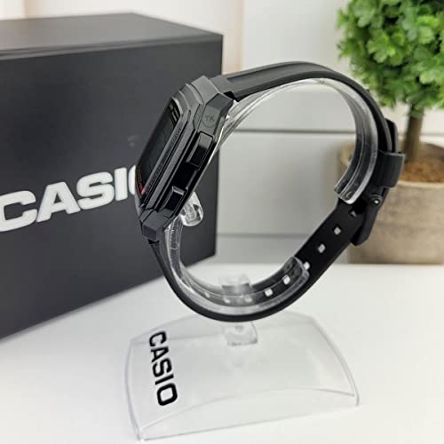 Casio Men's F201WA-9A Black Resin Quartz Watch with Digital Dial - Image 4