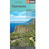 Hema Maps Tasmania Road Map Edition 11 Matte Finish Blue