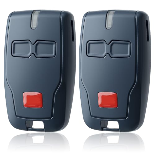 2pcs Mando de Garaje BFT 433,92MHz Rolling Code para Puertas Automáticas BFT, Compatible con BFT Mitto 2 Mitto 4 Kleio Ghibli TRC2 RCB04, 2 Canales, Batería Incluida, Modelo B RCB