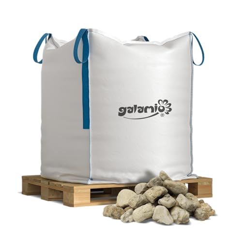 GALAMIO Buntkies Zierkies Edelkies Gartenkies Quarzkies Dekosteine Ziersteine Kieselsteine Flusskiesel Steine Kies Bunt 16-32mm 500kg BigBag / 1 Palette Paligo