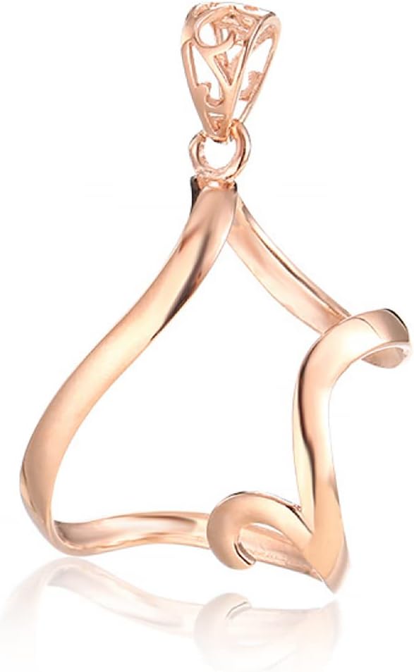 Thai Sterling Silver Fox Shaped Pendant Base Setting fit 17X30mm Irregular Cabochon for Necklace Jewelry Making Craft