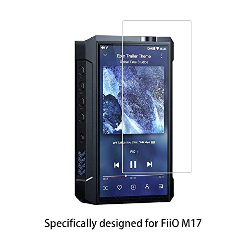 Zshion Screen Protector Compatible with FiiO M17,9H Hardness Tempered Glass Protective film with Scratch Resistant Anti-Fingerprint [1 Pack]