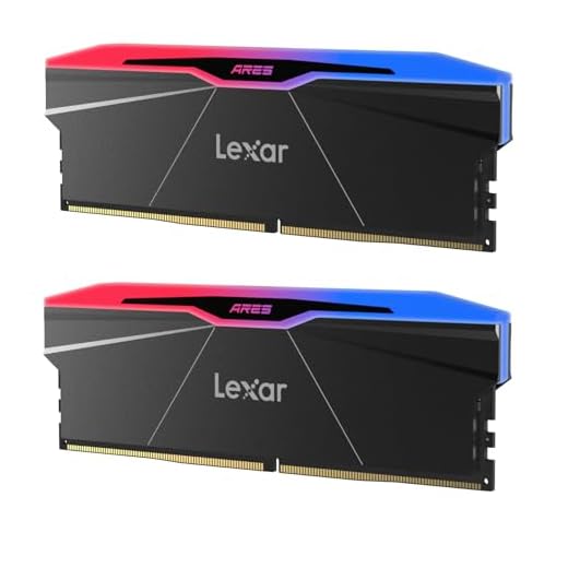 Lexar ARES Gen2 RGB DDR5 RAM 32GB Kit (2x16GB) 6000MHz CL30, 288-Pin UDIMM Desktop Memory, PC Gaming Computer Memory, for Intel XMP 3.0/AMD EXPO/CL30-38-38-76/1.4V(LD5U16G60C30BR-RGD)