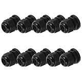 CALLARON Weatherproof Nylon Cable Gland Connectors 10Pcs Plastic Cord Strain Relief for Electrical Wiring