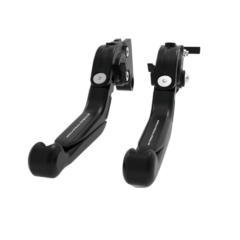 Beqlxta Black S Brake Clutch Adjustable Lever​ For Diavel V4 2023 2024 For St&Reetfi&Ghter V4/Sp2 2022 2023 Adjustable Foldable Extendable Motorcycle Brake Clutch Levers(Black S)