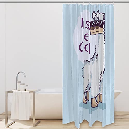 Rideau de douche 152 x 183 cm lavable imperméable avec crochets fournis