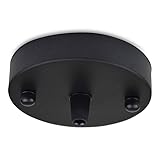 B·LED BARCELONA LED - FLORÓN METALICO PARA LAMPARA COLGANTE ACABADO NEGRO MATE