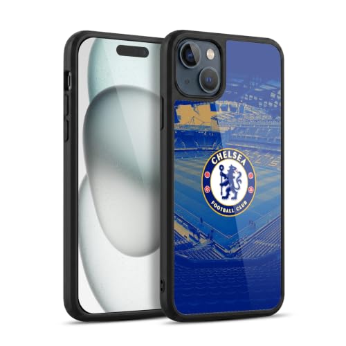 Coque Chelsea FC iPhone 15 Plus en gel renforcé Stade Stamford Bridge