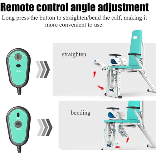 Image of Electric Knee Joint Rehabilitation Training Device, Lower Limb Postoperative Stretch Rehabilitation Training Device with Adjustable Backrest, -10 to 150 Angle Adjustment