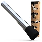 Professional Drink Muddler - The Best Bar Tool for Old Fashioned & Mojito by Barvivo - Muddle & Mix the Perfect Cocktail Right at Home Using This 8