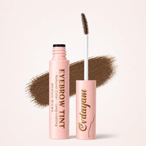 Eyebrow Tint & Eyebrow Gel – Smudge-Proof, Long-Lasting Color & Shape, Easy Application, Natural...