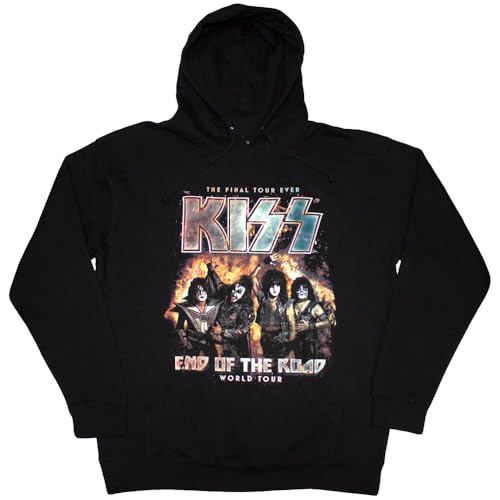 Sweat-shirt à capuche Kiss End Of The Road pour fan de rock