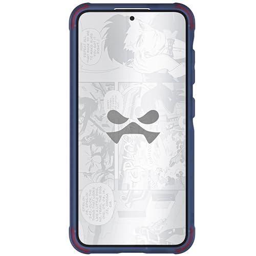 Image of Ghostek Covert Samsung Galaxy S24 Case Clear with Military Grade Shockproof Protection, Non-Slip Grip, Protective Silicone Phone Cover Designed for 2024 Galaxy S24 (6.2 inch) (Blue)