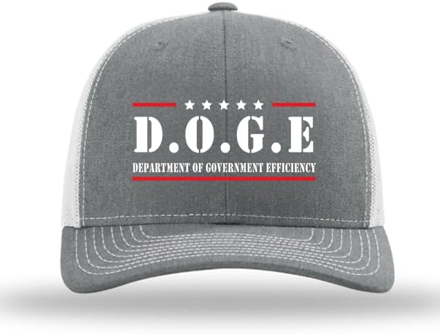 Patriot Pride Mens D.O.G.E Department of Government Efficiency Mesh Back Trucker Hat