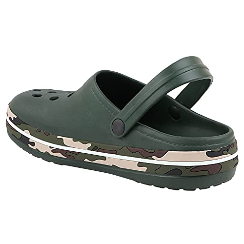Image of NEOZ Men's Casual Clogs /Sandals with Adjustable Back Strap for Adult | Comfortable & Light Weight | Stylish & Anti-Skid | Waterproof & Daily Flipflops