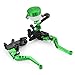 JenNiFer 7/8Inch Universal Motocicleta Freno Delantero Palanca De Embrague Cilindro Maestro Depósito - Verde