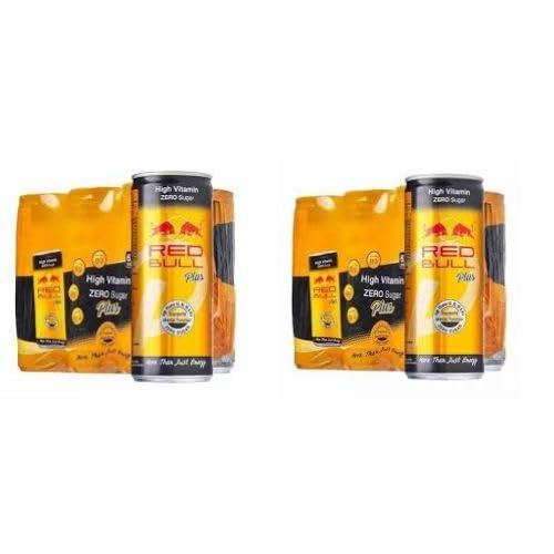 Image of RedBull Plus Energy Drink 250ml (Pack of 12 Cans X 250ml Each) Imported.