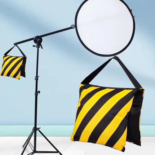 Saco de arena vacío amarillo para fotografía y camping 6