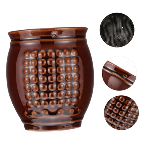 Cerámica Olla de Moxibustión Práctica Quemador de Moxa Taza de Raspado para Masaje Corporal Diseño Portátil para Uso en Casa Ligero con Red de Almacenamiento de Ceniza Uniforme miniatura 7
