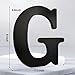 AOCEAN 8 inch Black Wood Letters Unfinished Wood Letters for Halloween Decorative Standing Letters Slices Sign Board Decoration for Craft Home Party Projects (G)