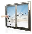 VEGIONES Winter Keep Cold Out,Window Insulation Kit, High Transparency Tpu Seal Insulation Winter Keep Warm Automatic Closing for Bedroom, Bathroom Window, 400x300cm, Clear