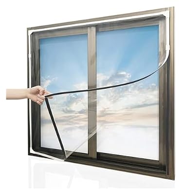 VEGIONES Winter Keep Cold Out,Window Insulation Kit, High Transparency Tpu Seal Insulation Winter Keep Warm Automatic Closing for Bedroom, Bathroom Window, 400x300cm, Clear