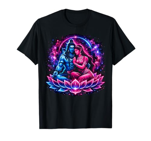 Seigneur Shiva Durga Dieu Hindou Mahadeva Déesse Déesse Parvati T-Shirt
