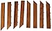 Bare Decor EZ-Floor Corner Trim Piece Interlocking Flooring in Solid Teak Wood (Set of 8), Oiled Finish