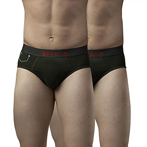 Image of Underjeans Men Cotton Blend Brief - Pack of 2