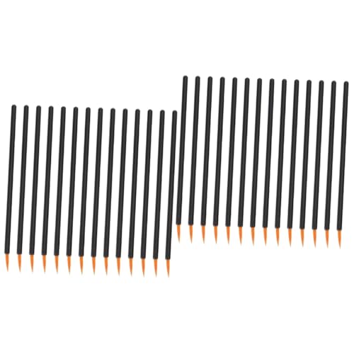 OHPHCALL 200個 使い捨てアイライナーブラシ アイライナーファイバーブラシ 化粧品アイライナーブラシ ジェルアイライナー アイライナーメイクブラシ メイクアップブラシアプリケーター